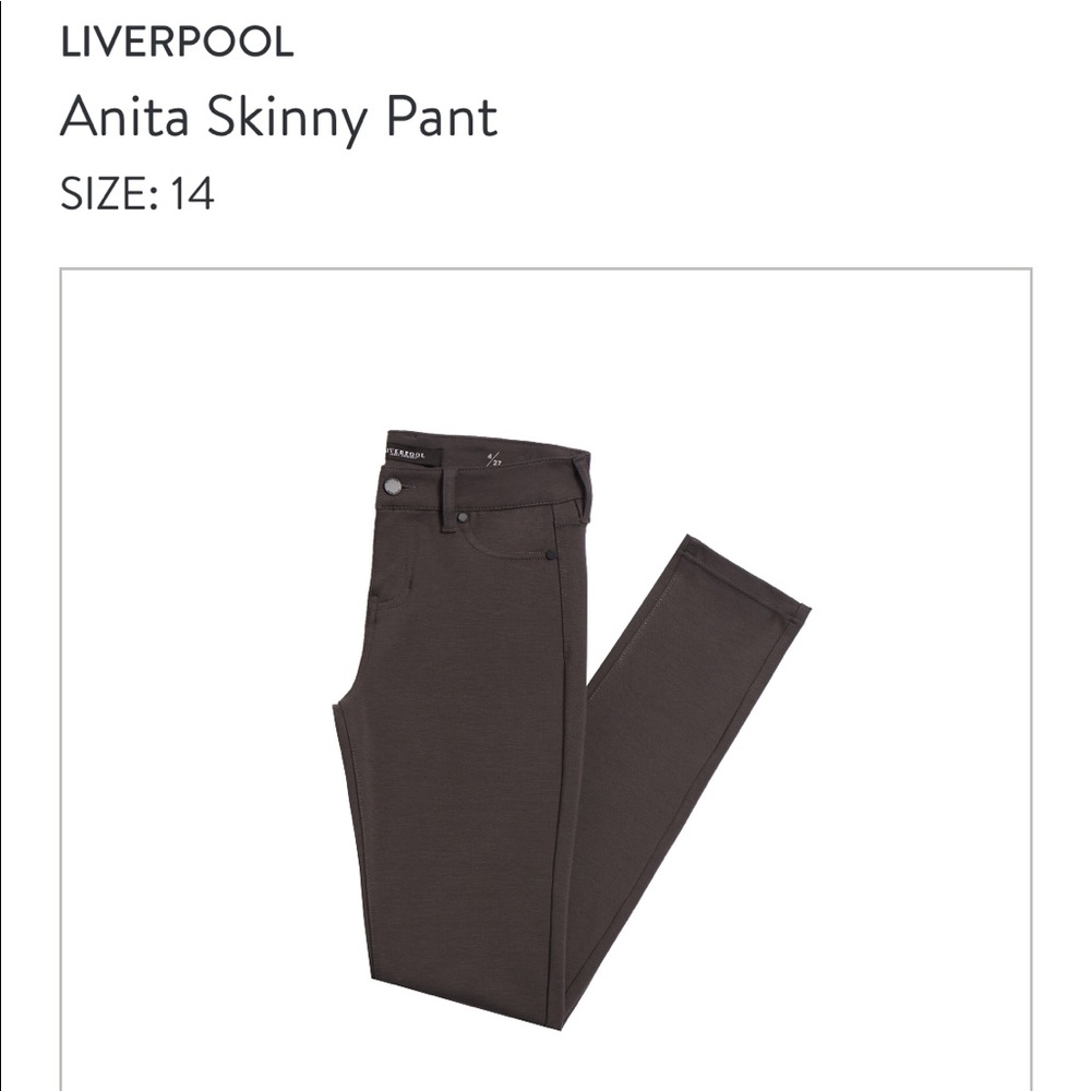 Skinny pants, charcoal grey